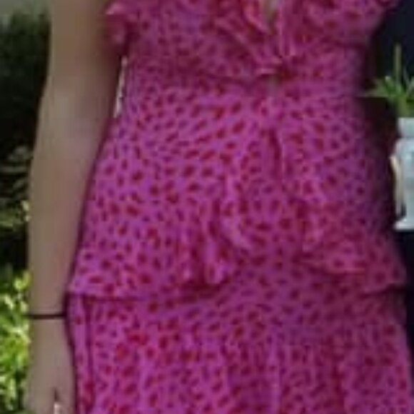 Signature8 Pink Ruffle Mini Dress - Picture 2 of 5